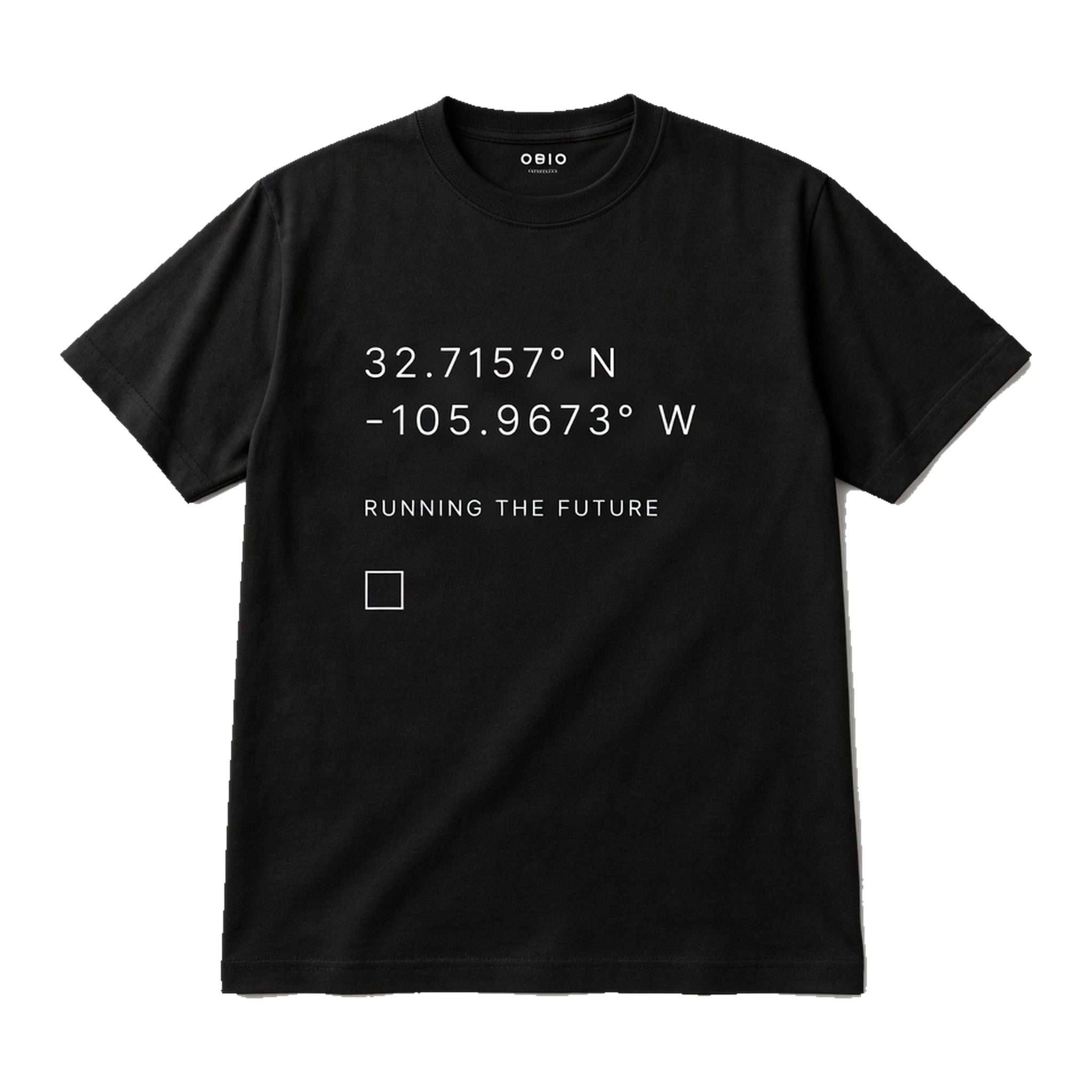 GRID Local Roots tee — New Mexico coordinates.