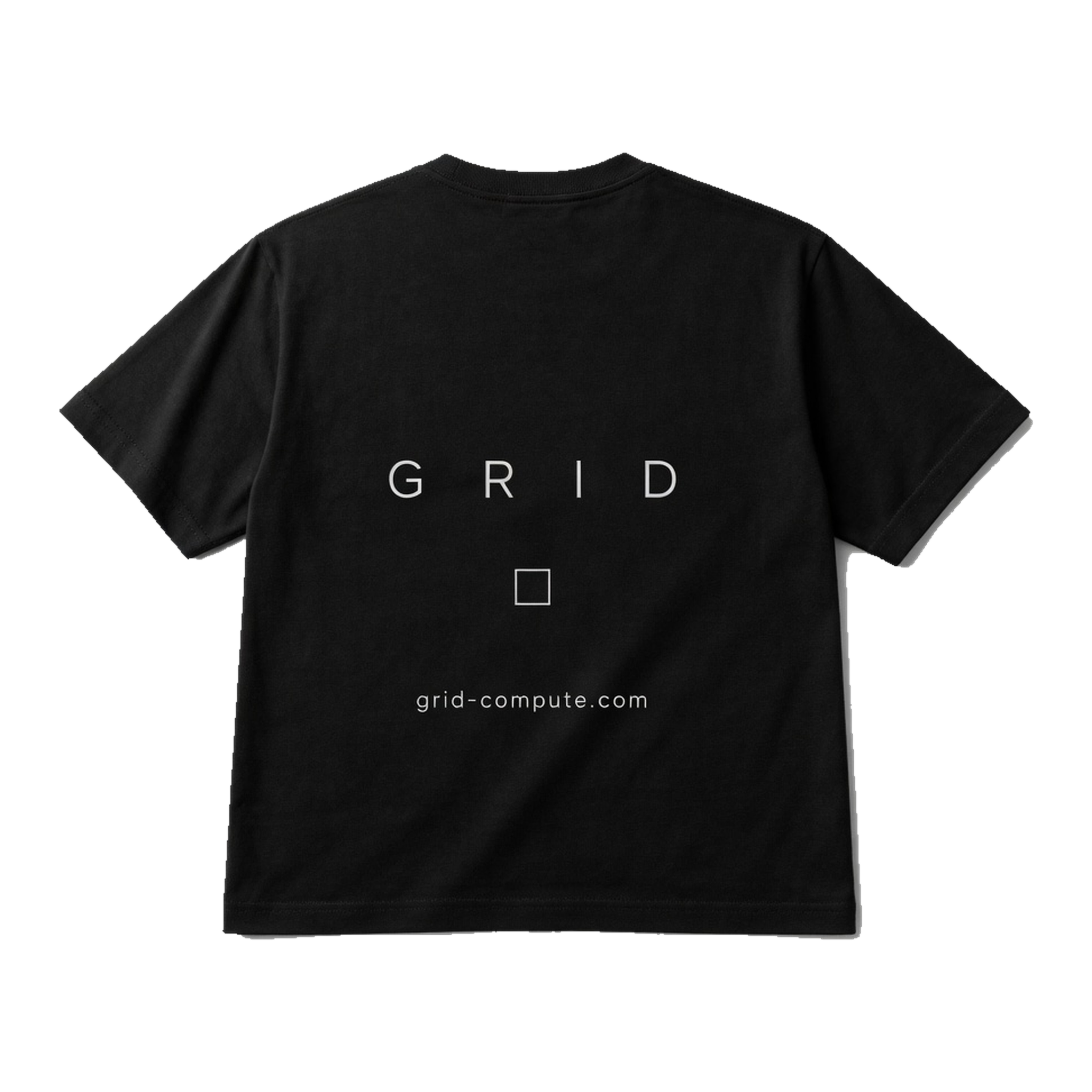 GRID Minimal tee — GRID mark and grid-compute.com.